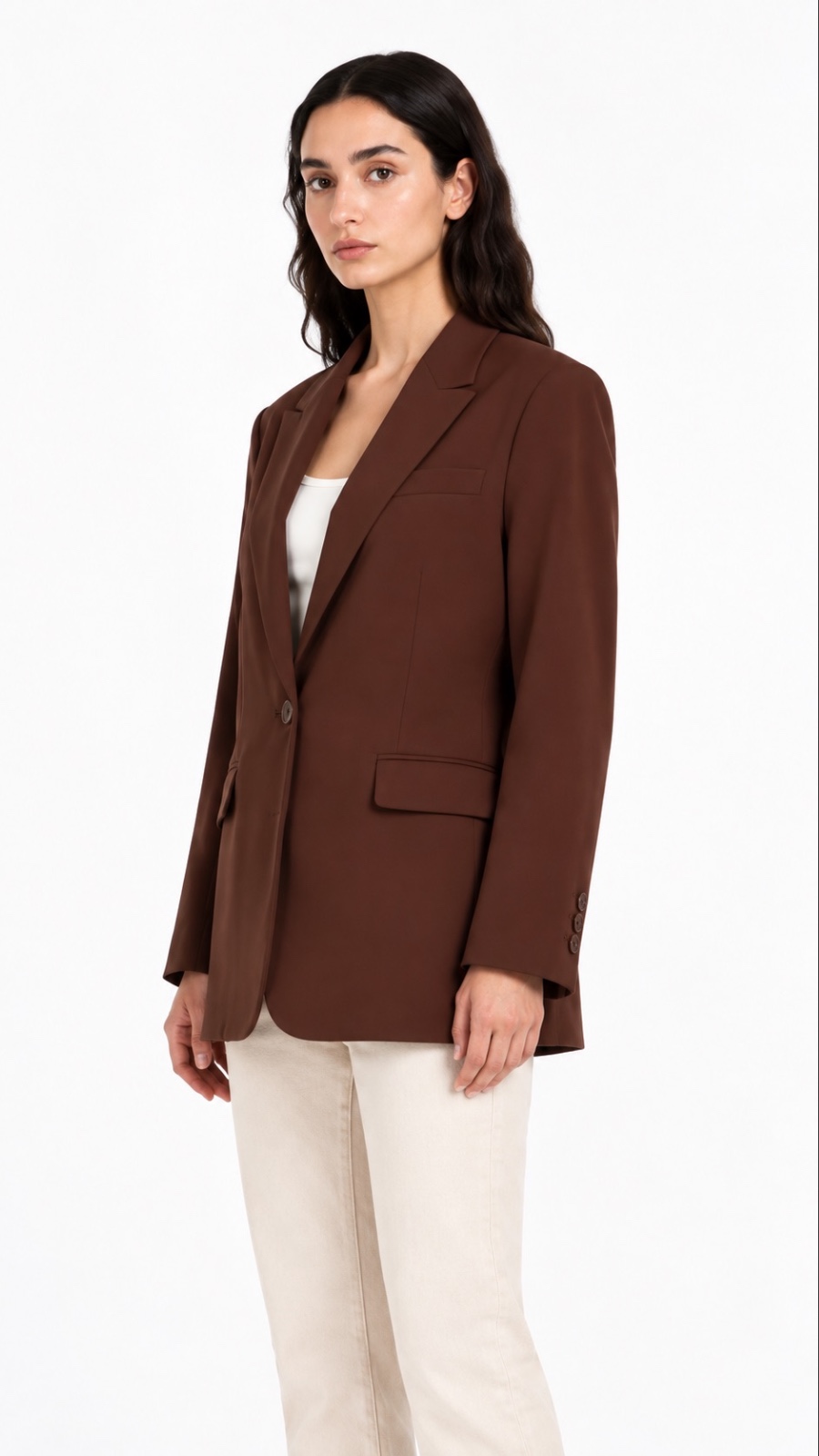 Oversize Blazer Ceket Kahverengi